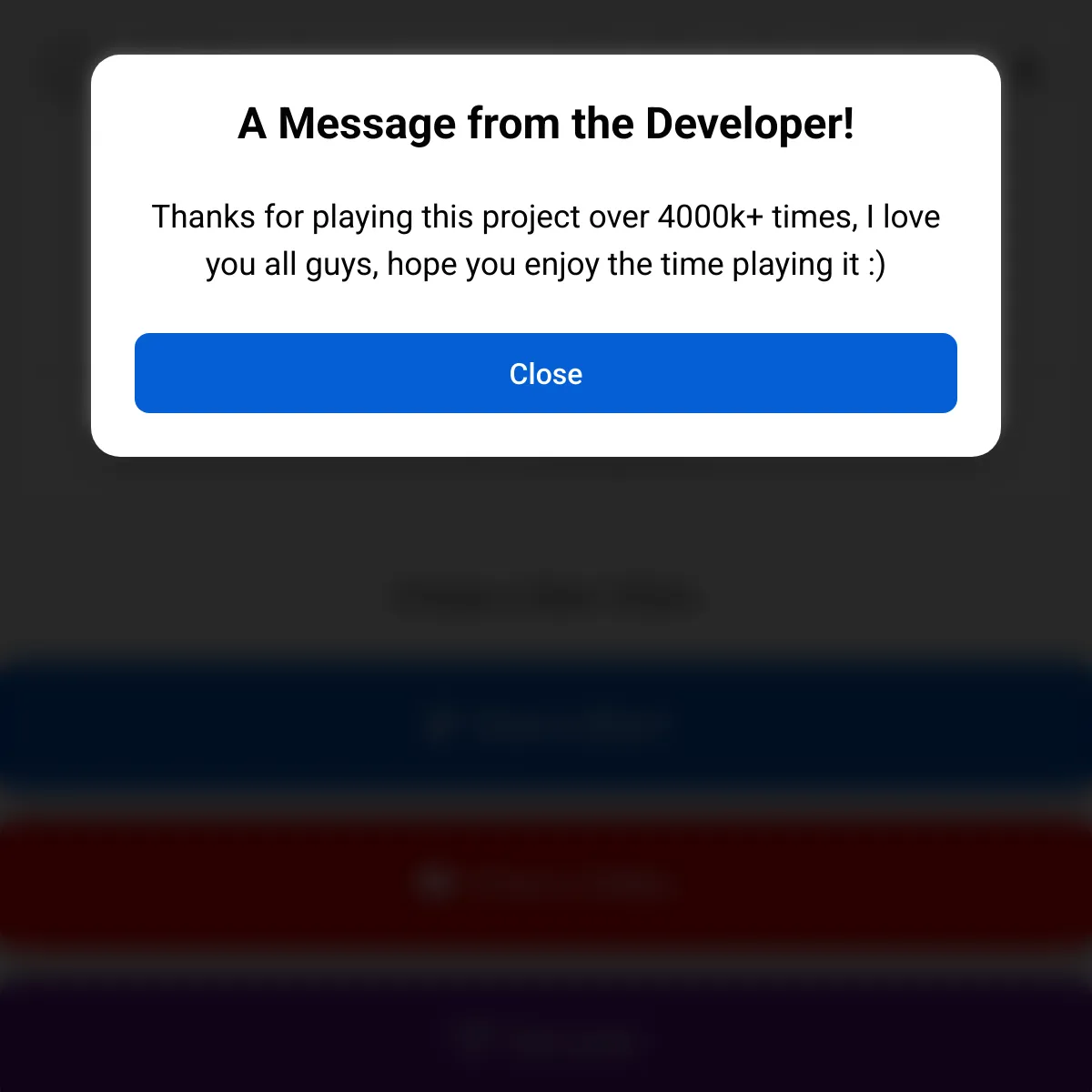 the project is loading