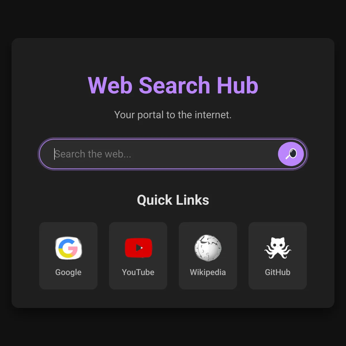 Web Search Hub