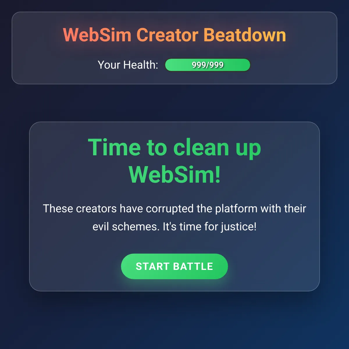 Clean Up Websim