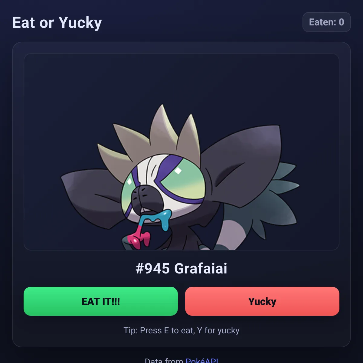 Would you eat this Pokémon?