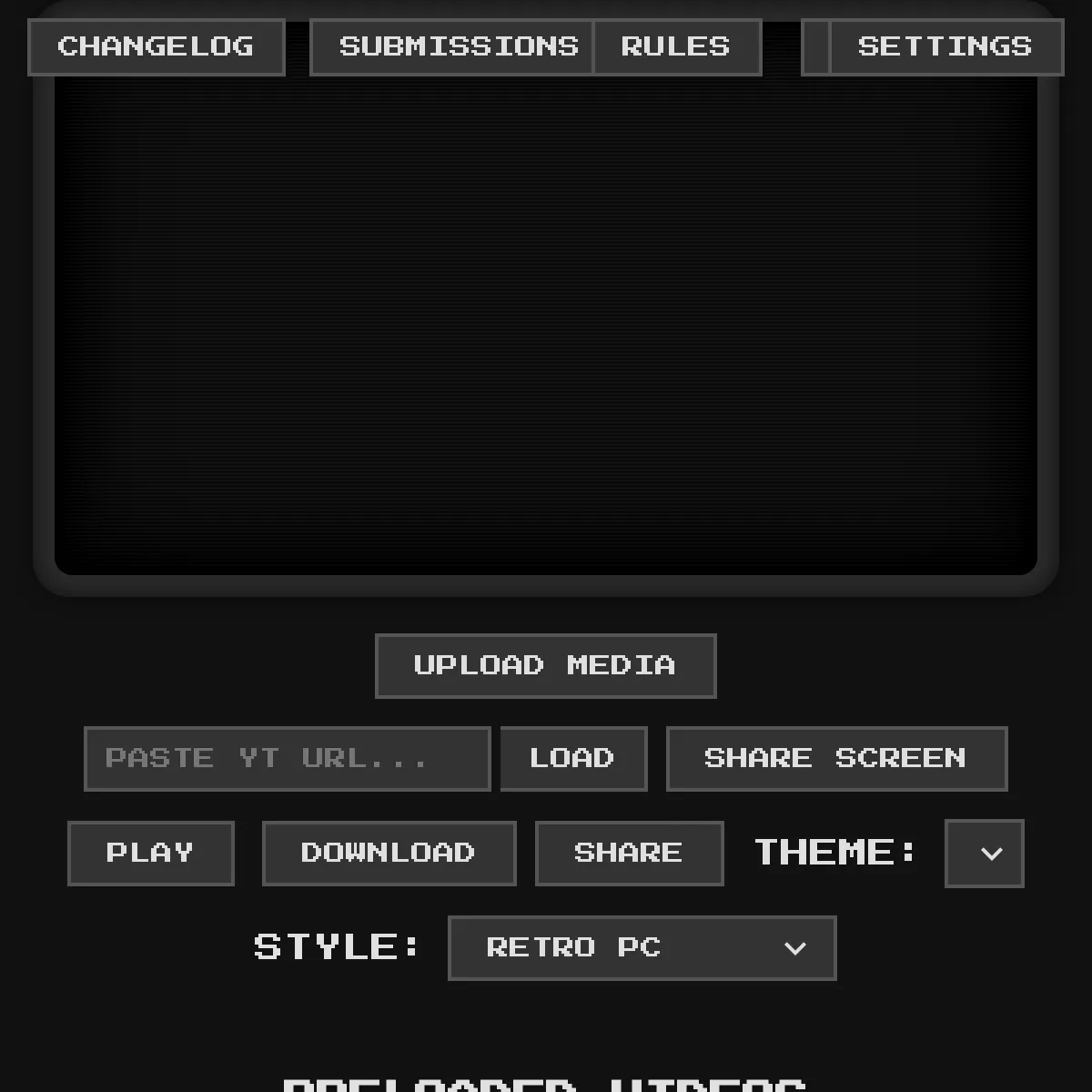 Retro Video Player