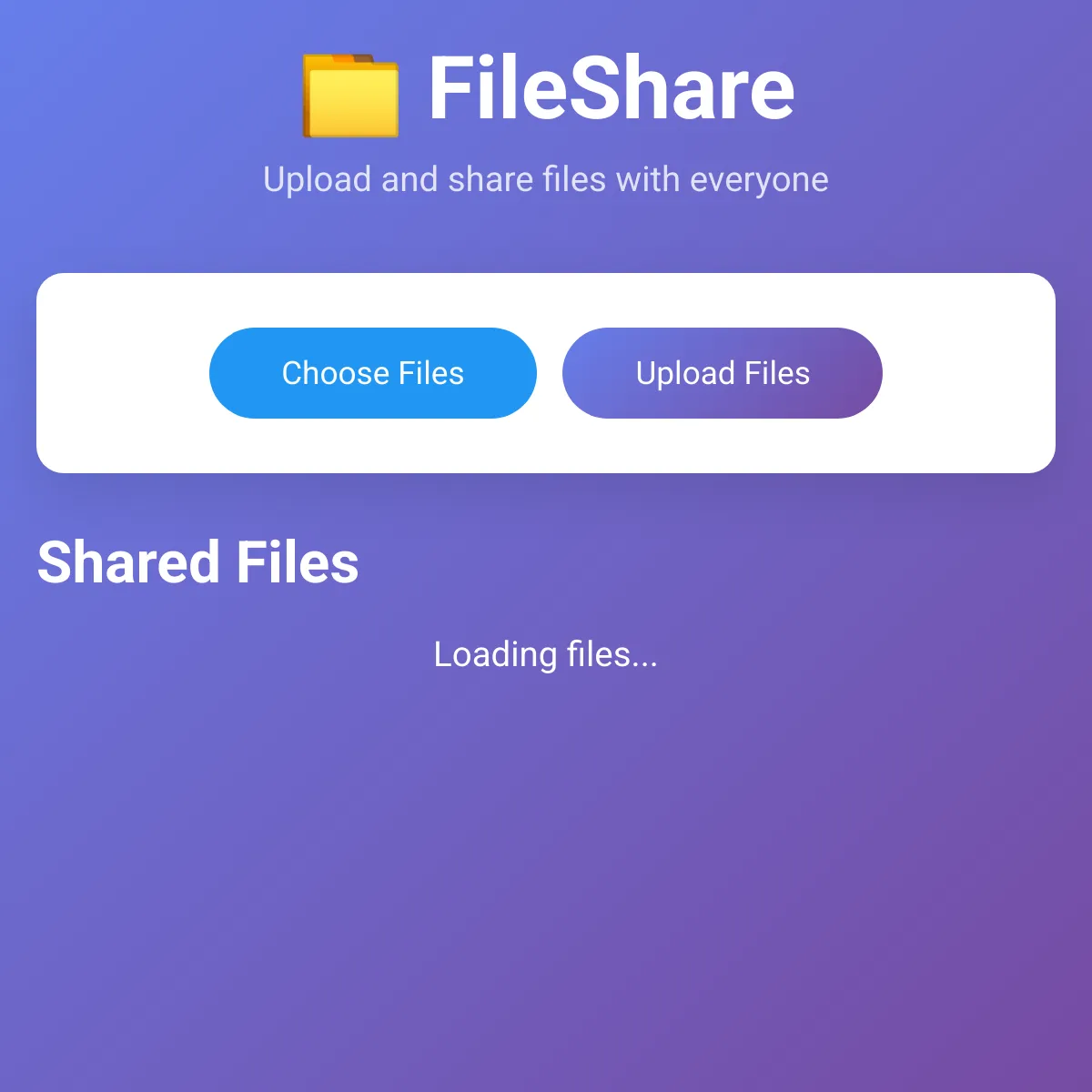 the project is loading