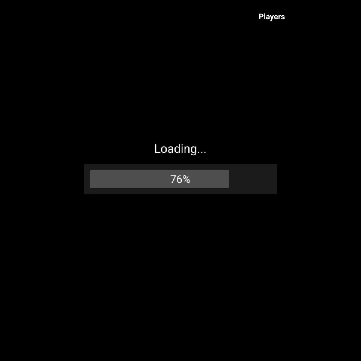 the project is loading