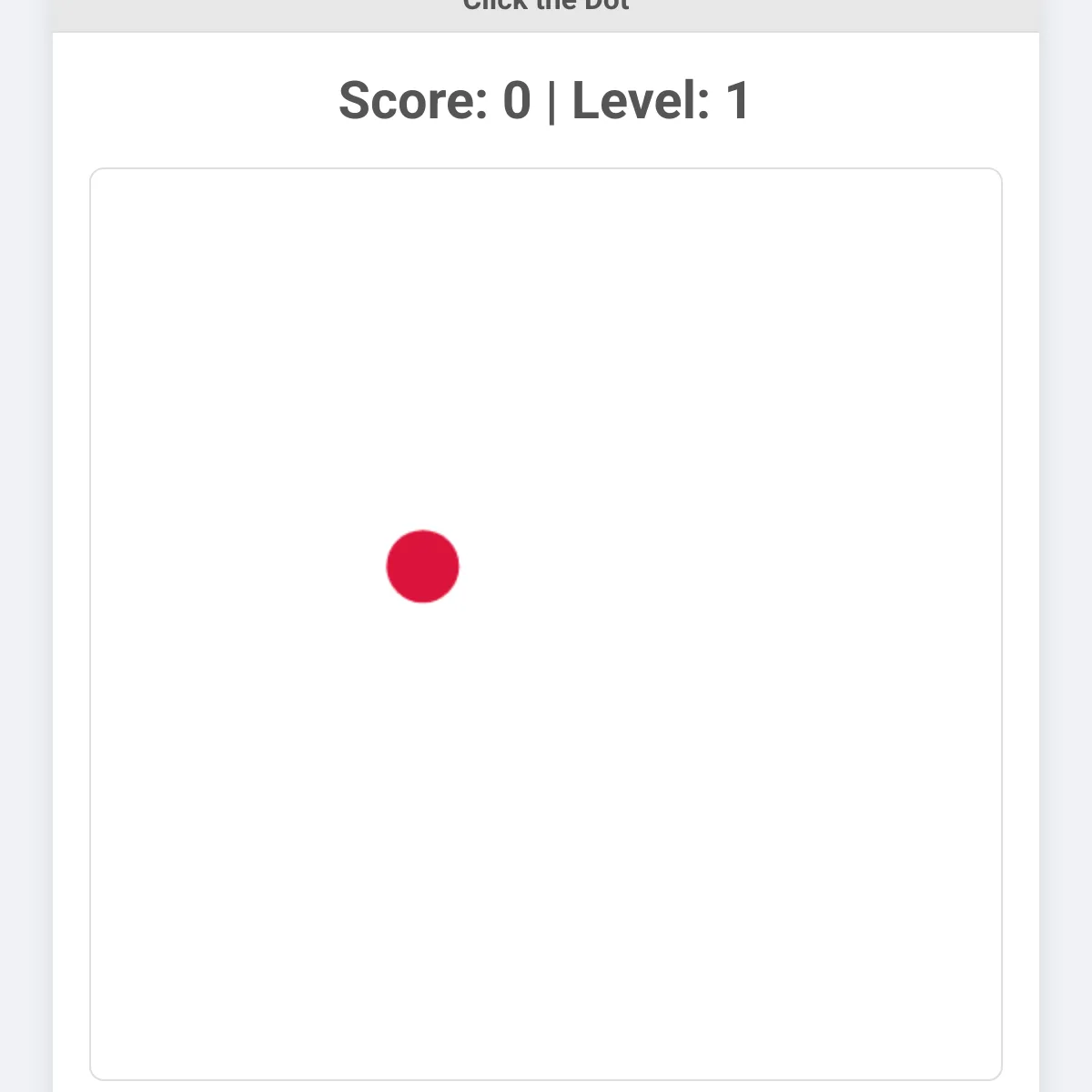 Click the Dot