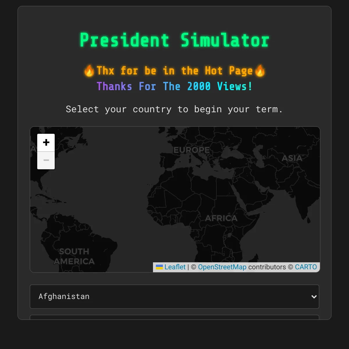 the project is loading