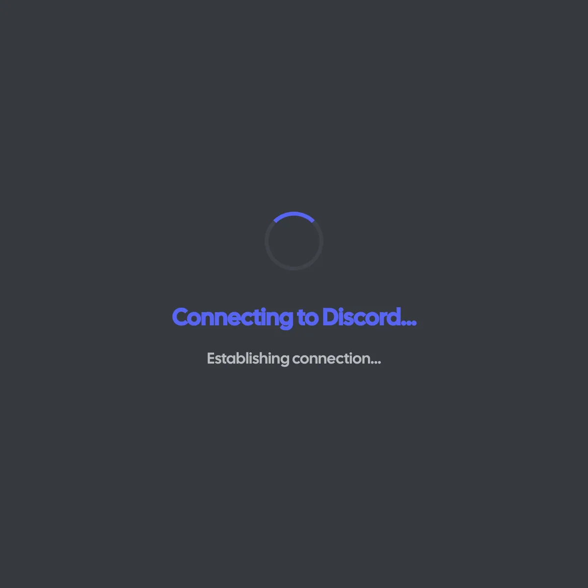 the project is loading