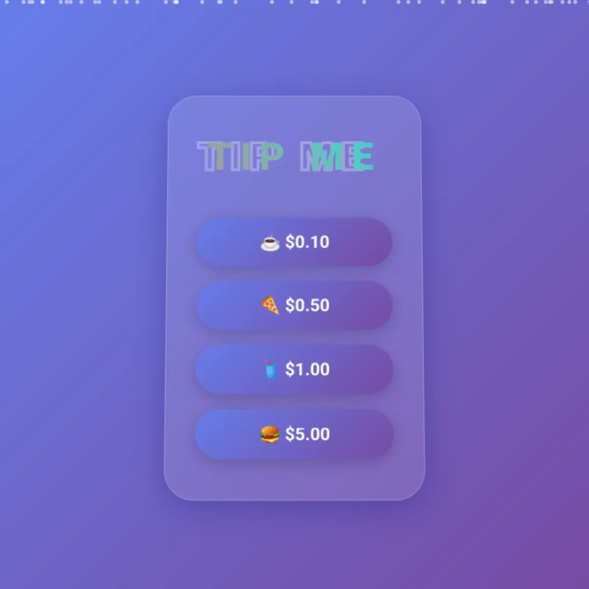Tip Me - Interactive Tipping Experience