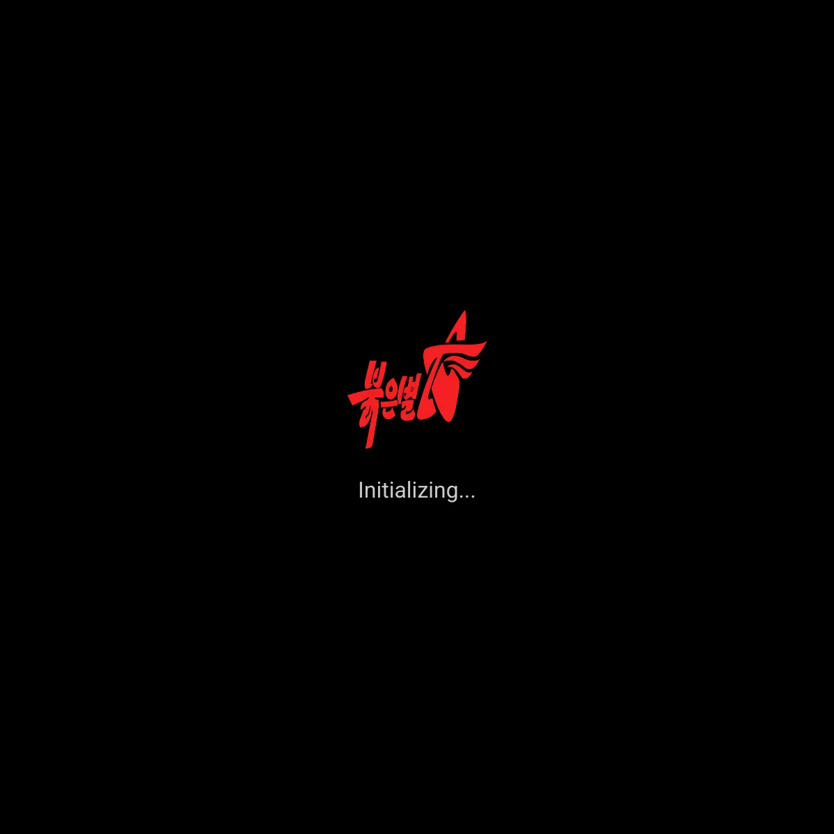 the project is loading