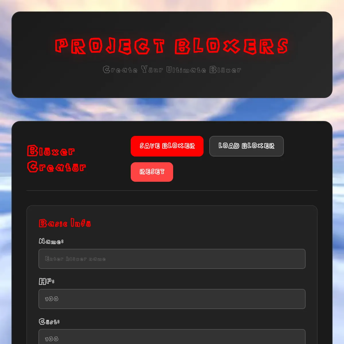 the project is loading