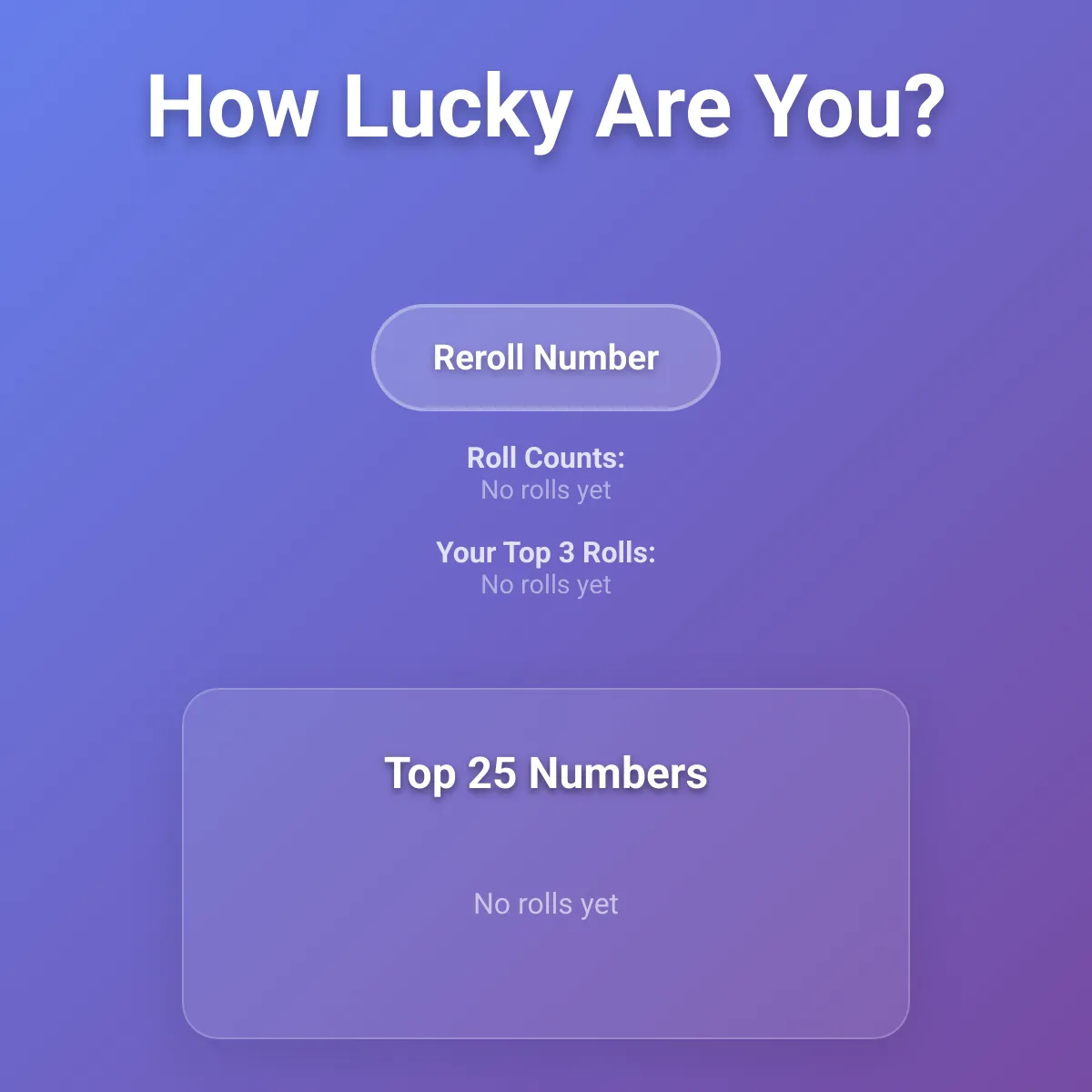 How Lucky Are You?