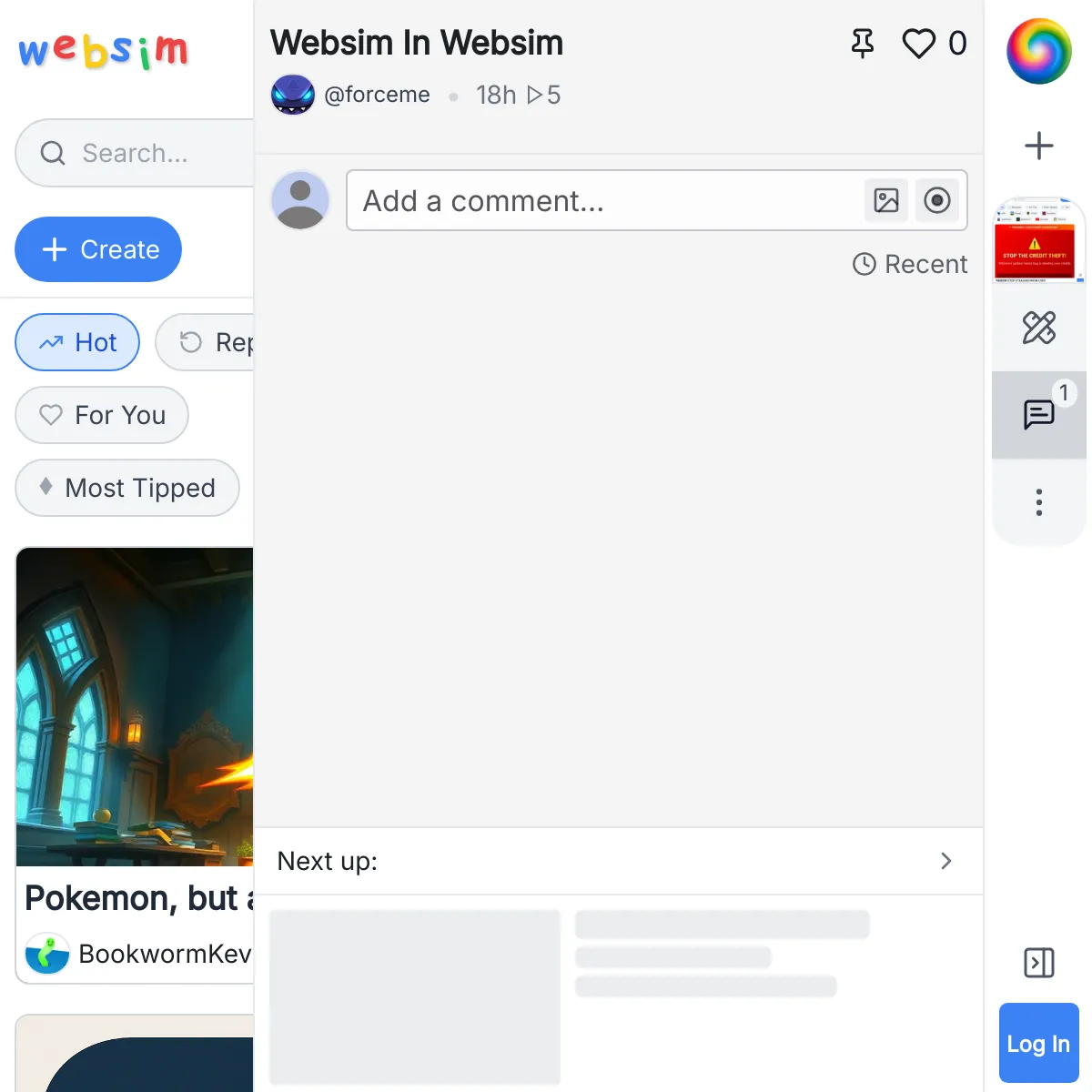 Websim In Websim In Websim