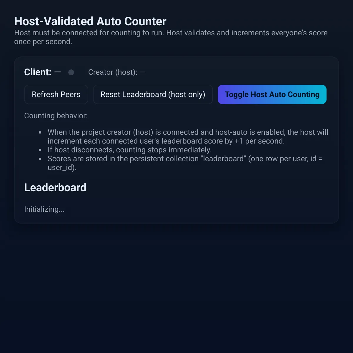 Websim Host-Validated Auto Counter