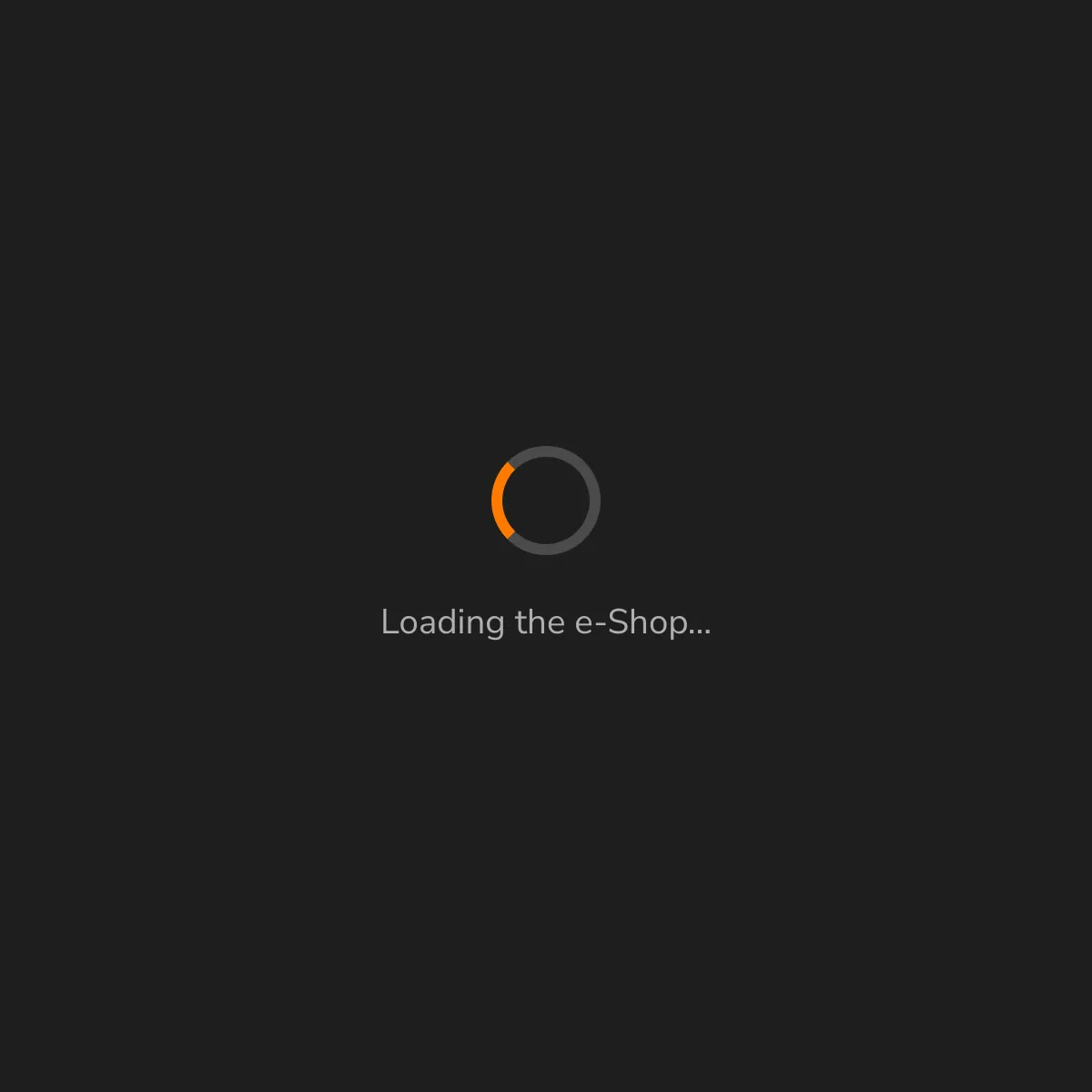 the project is loading