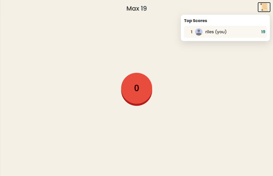 simple button game