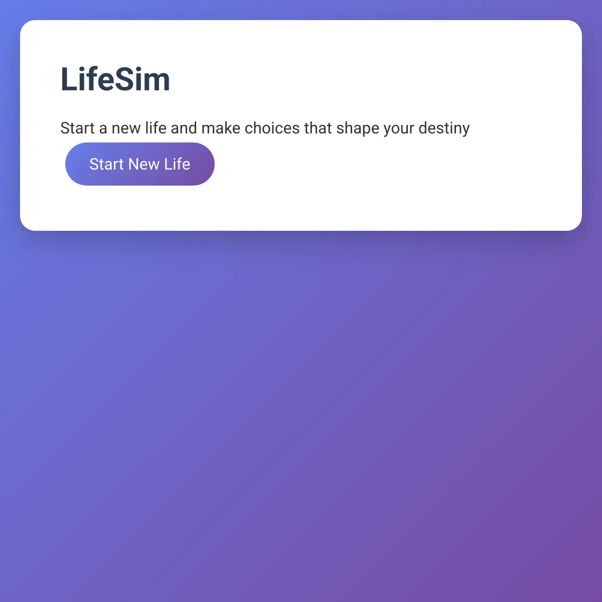Lifesim taking ideas in the comments