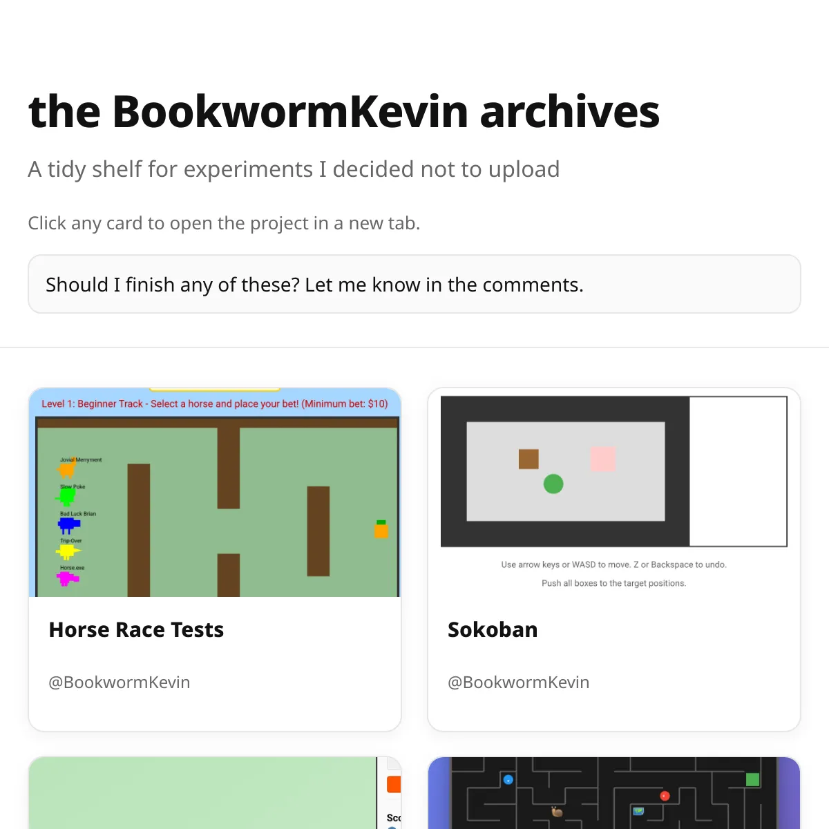 The BookwormKevin archives