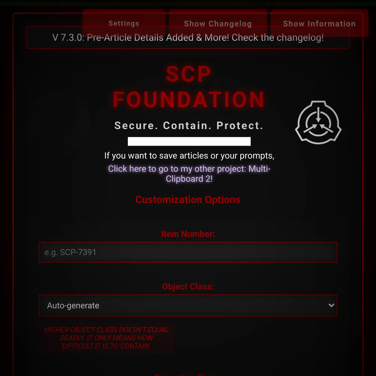 the project is loading