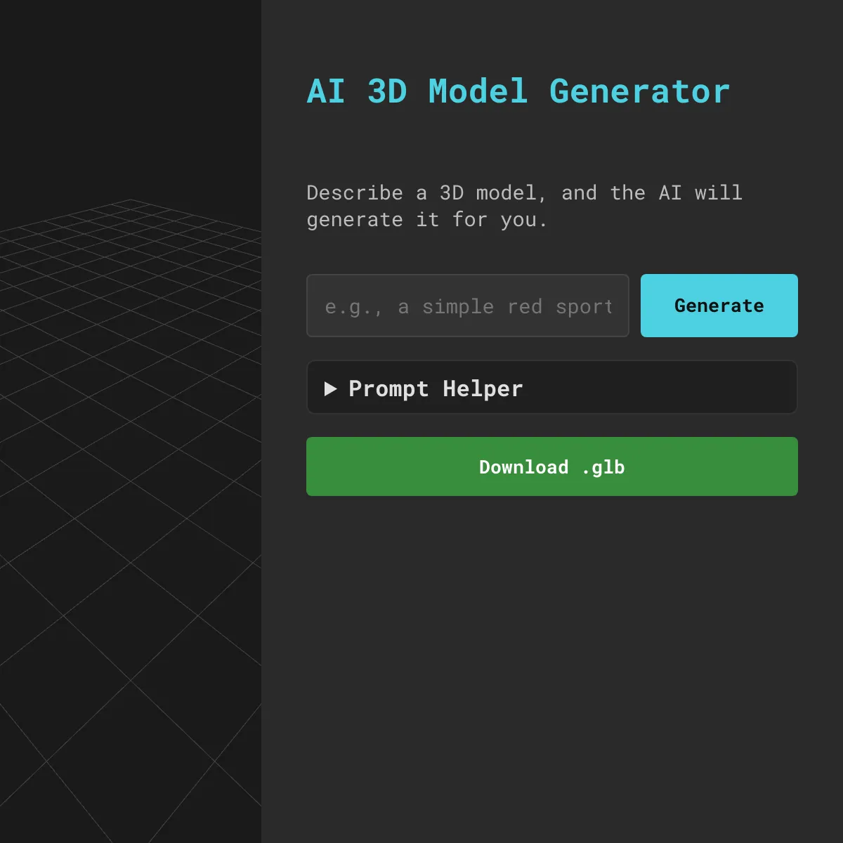 AI 3D Model Generator