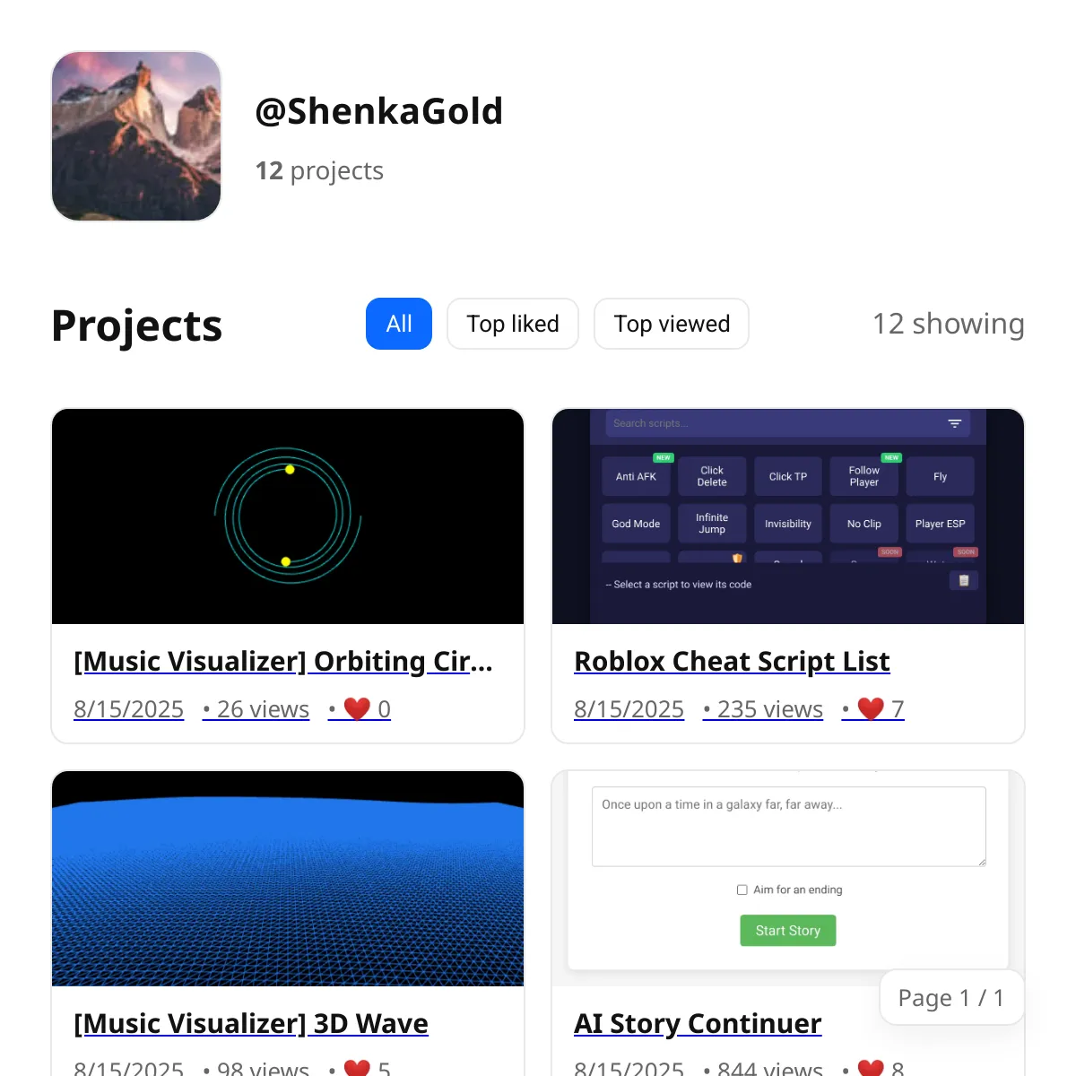 the project is loading