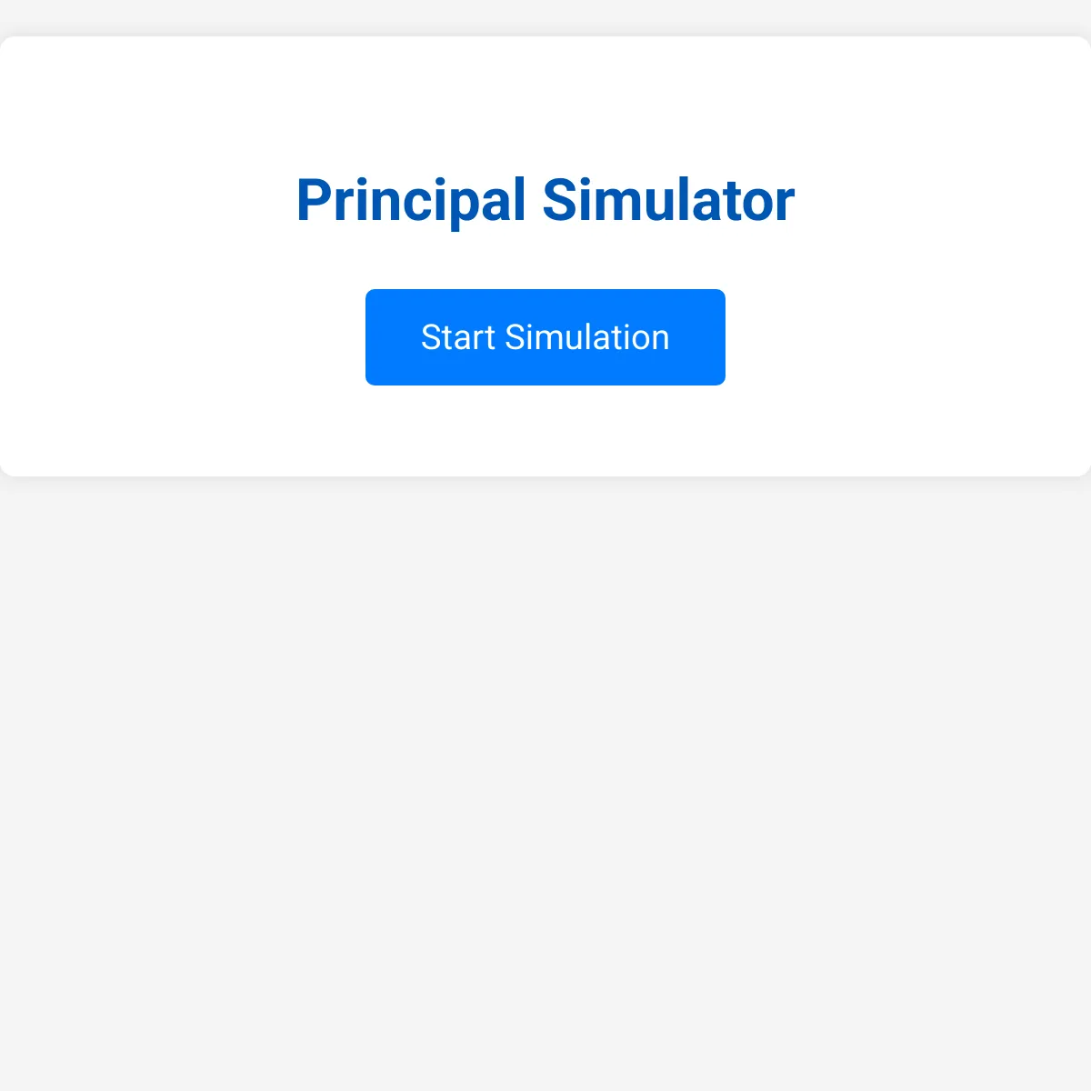 Principal Simulator