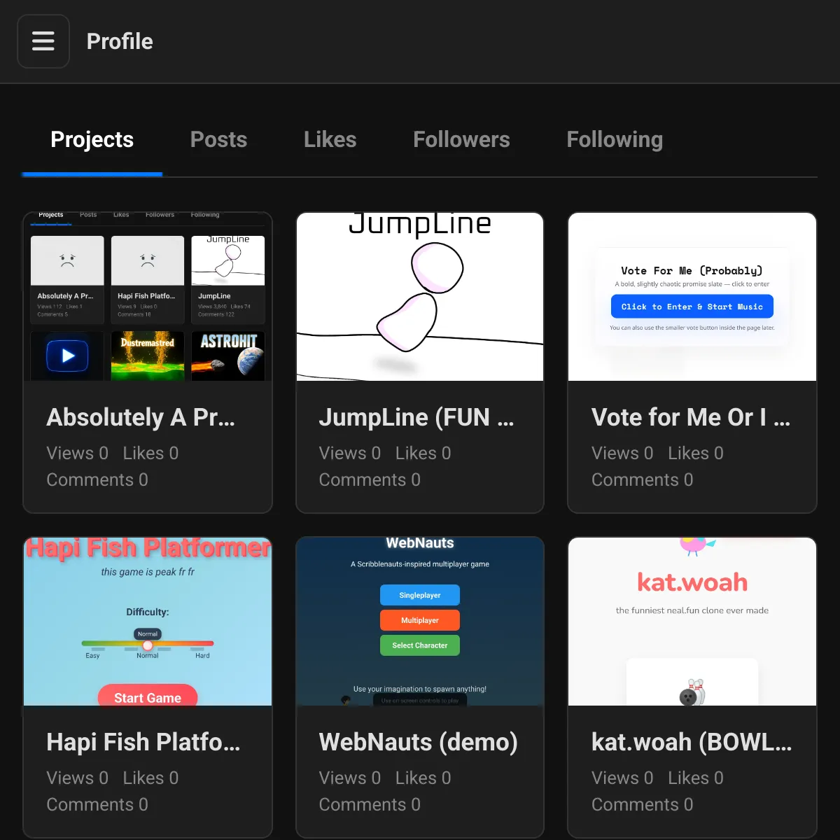 the project is loading