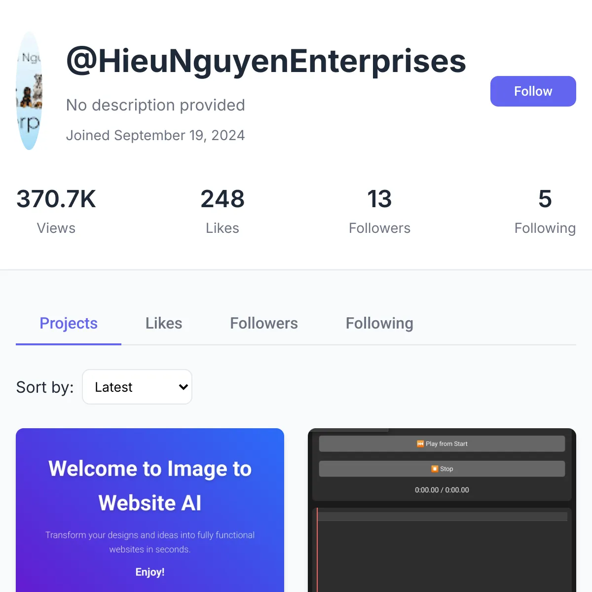 the project is loading