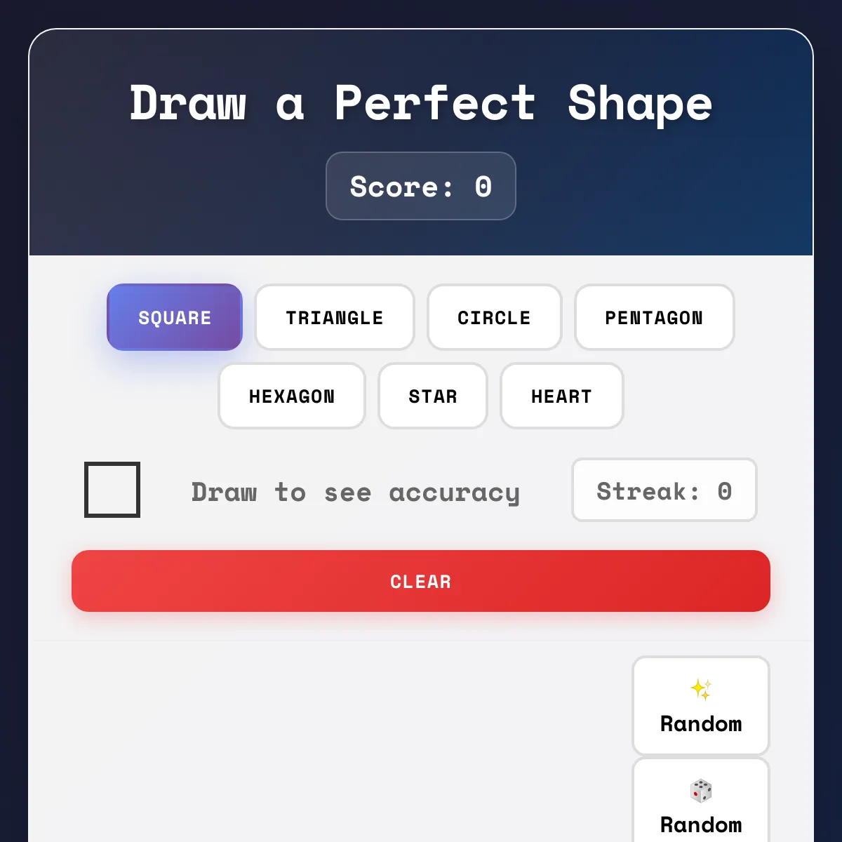 Draw a Perfect Shape