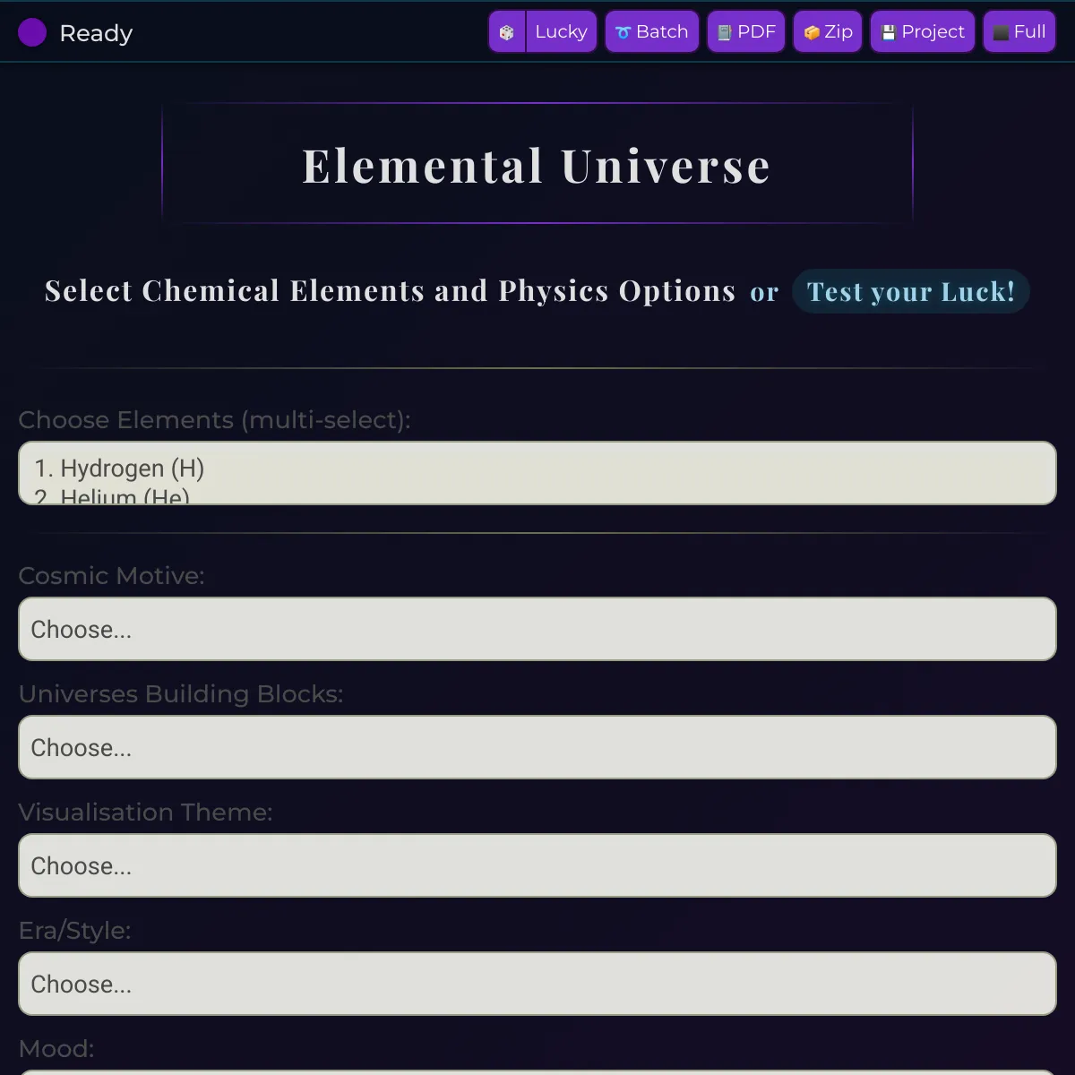 the project is loading