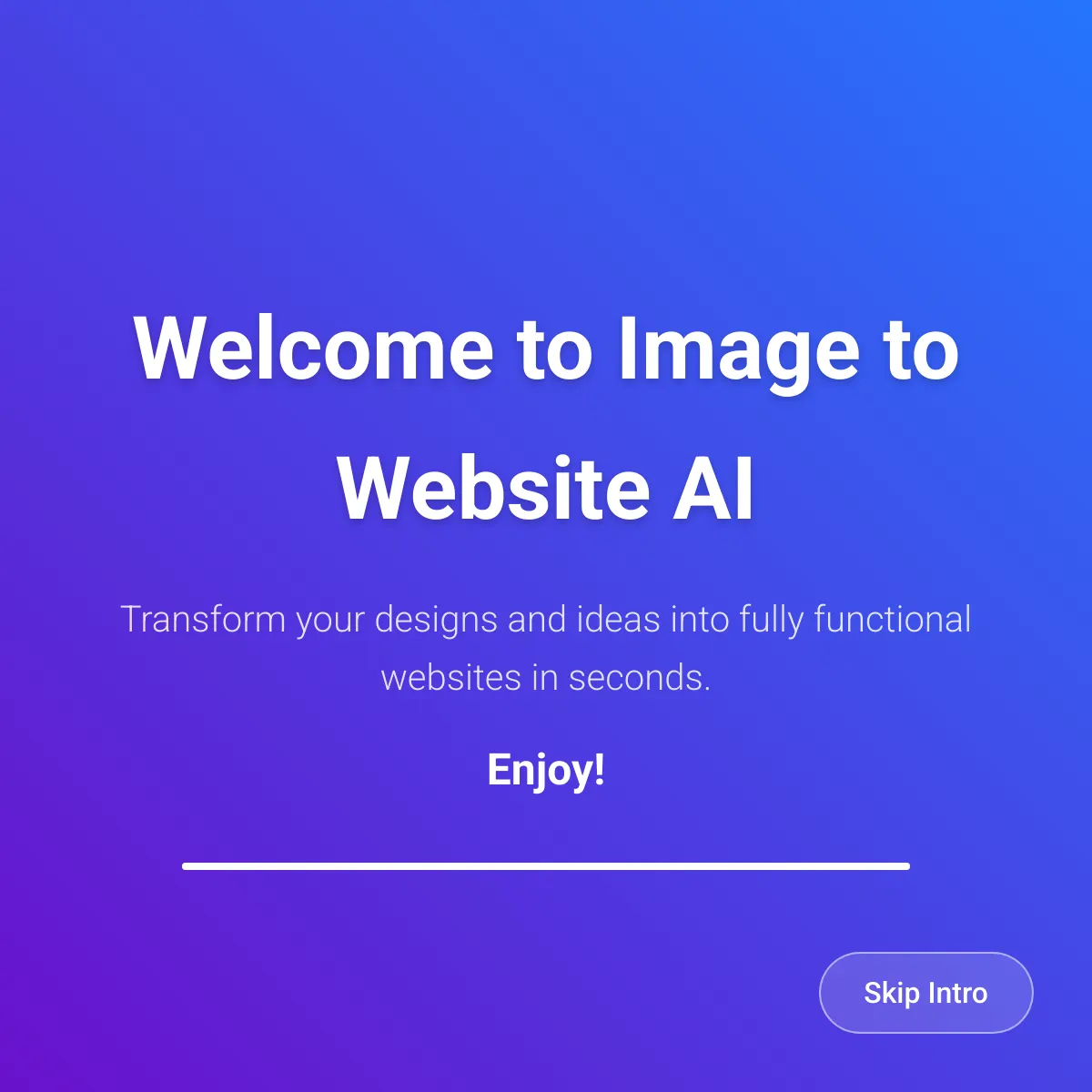 the project is loading