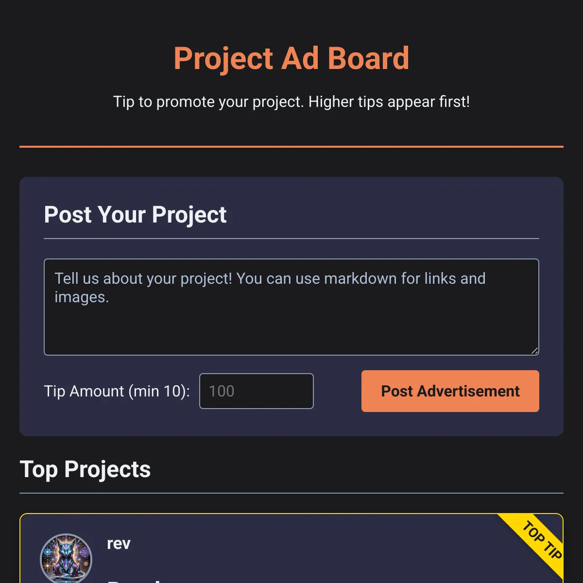 the project is loading
