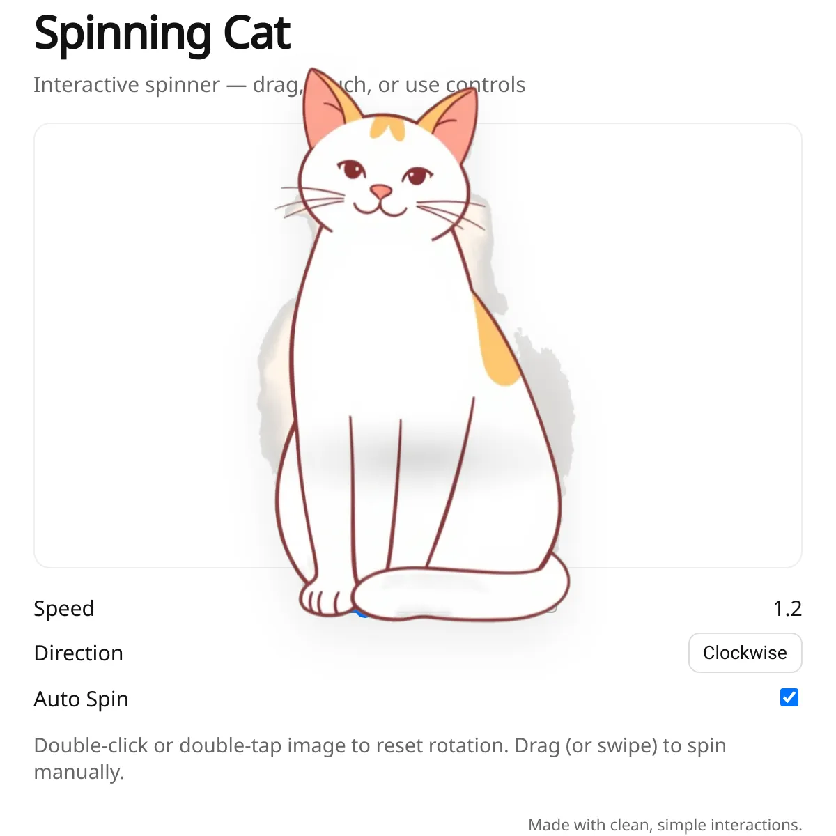 Spinning Cat
