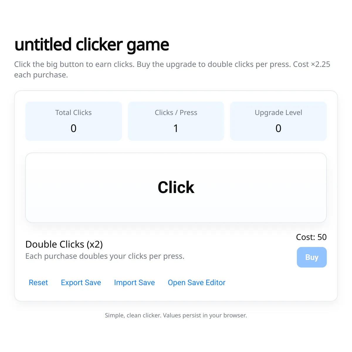 untitled clicker game