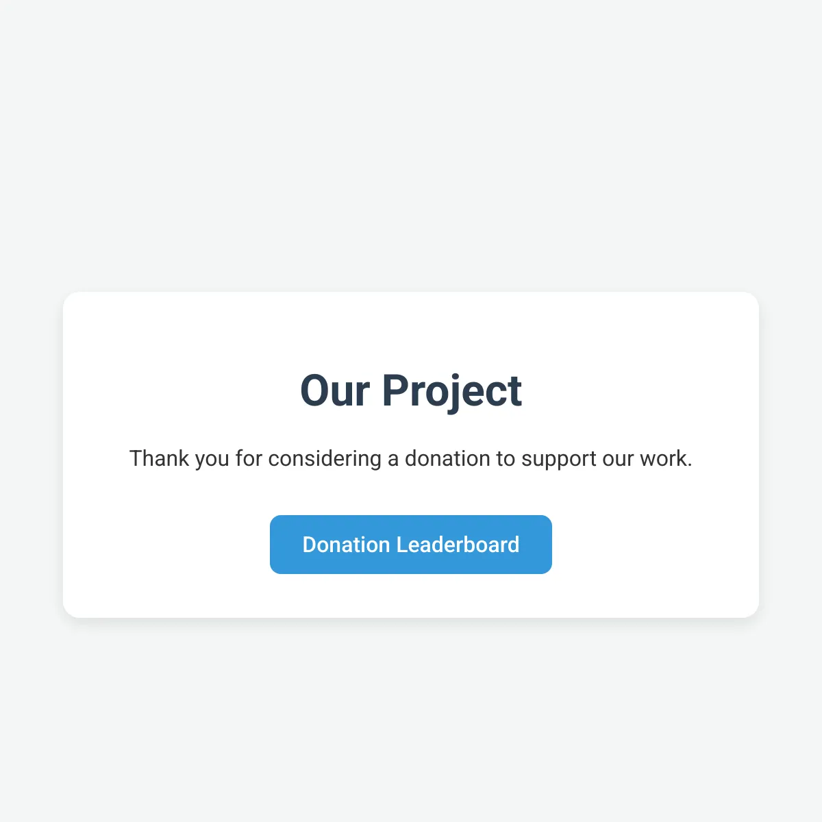 Project Donations
