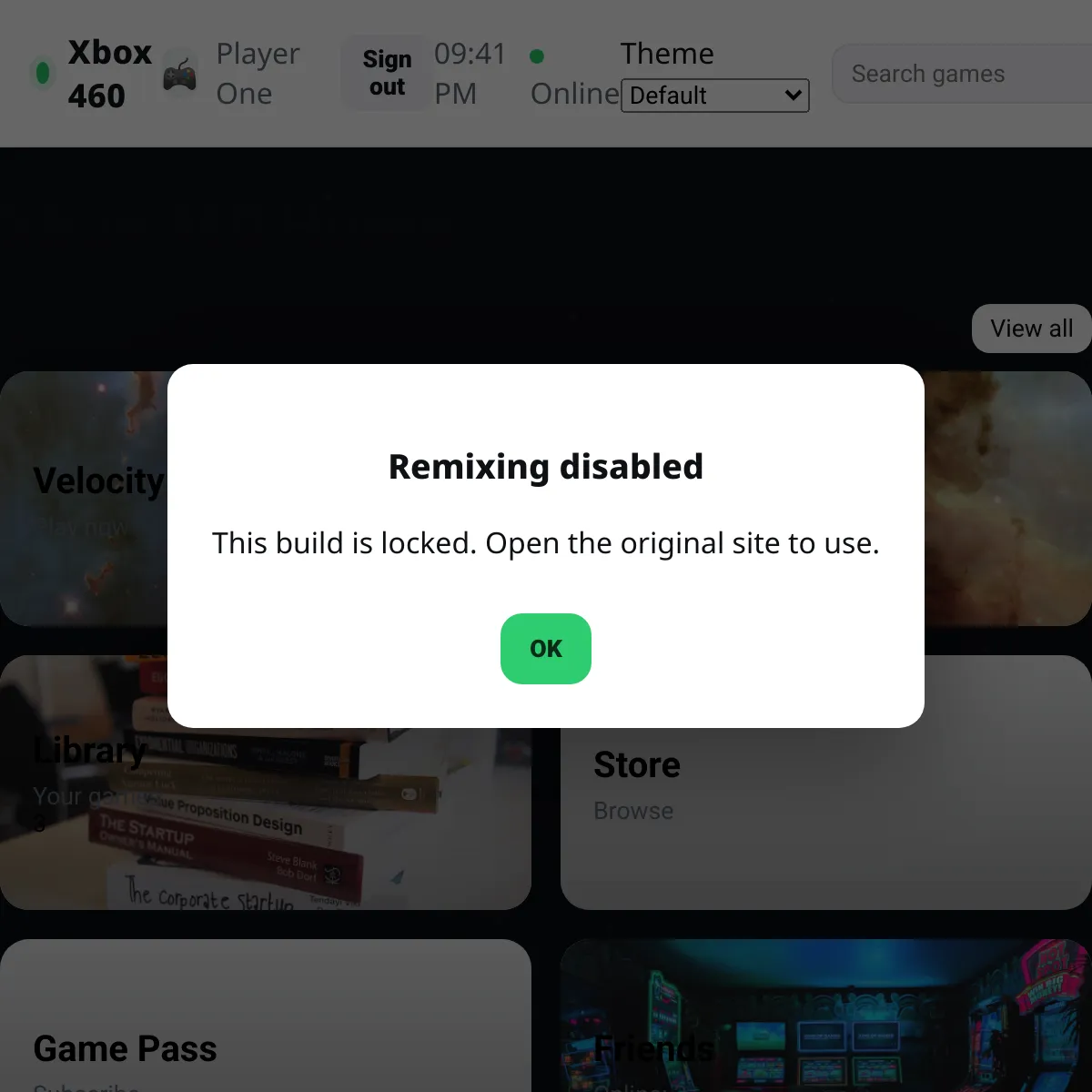 the project is loading