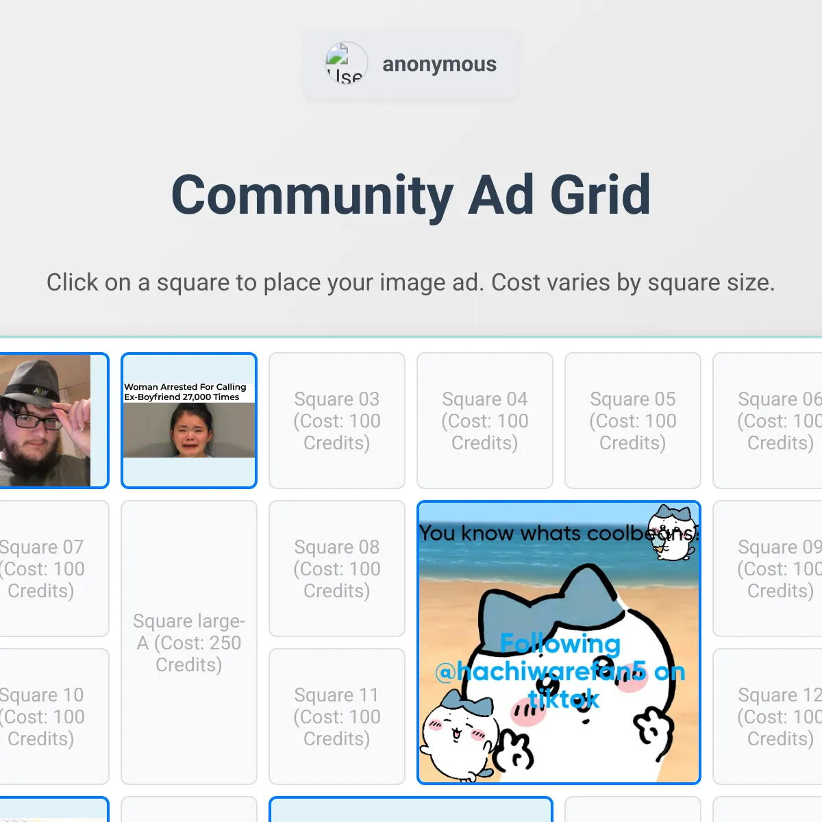 Community Ad Grid