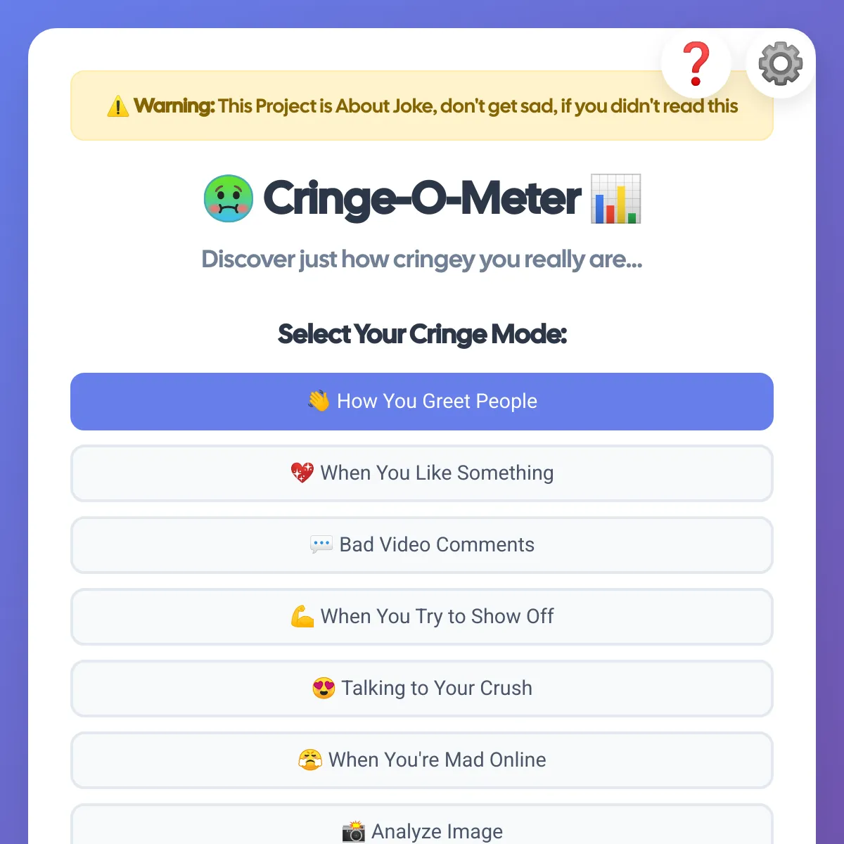 the project is loading