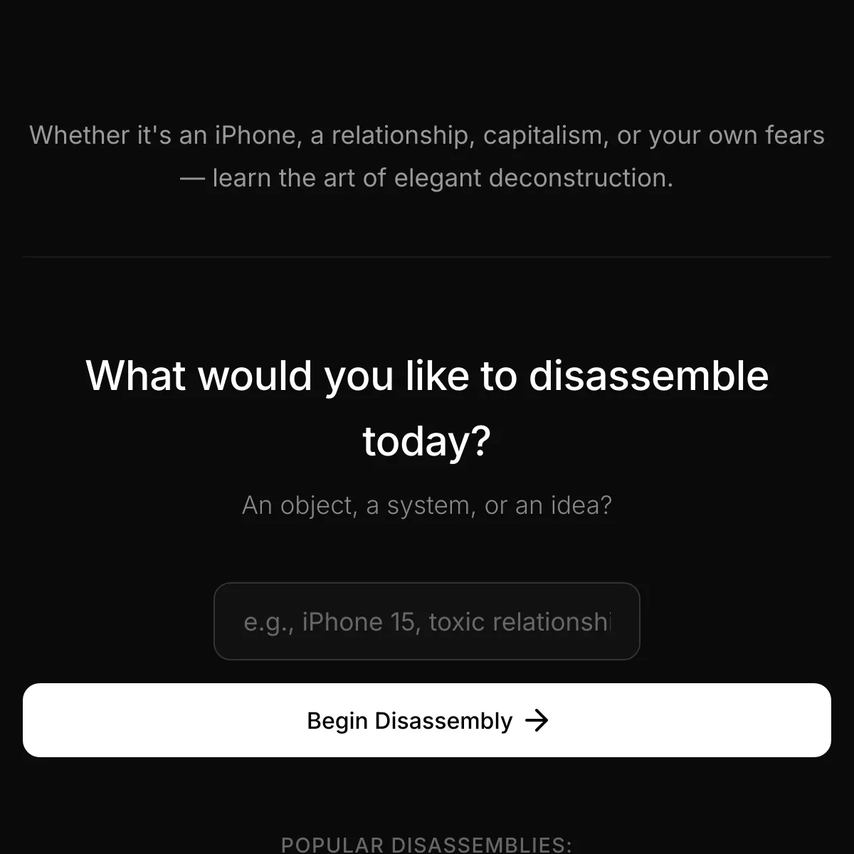 DISASSEMBLY