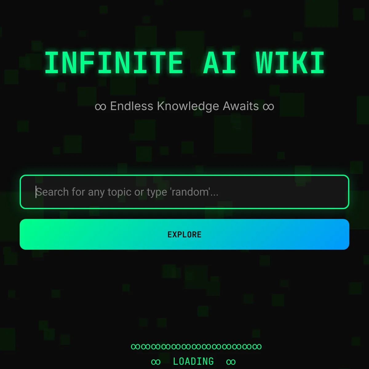 Infinite AI Wiki - Endless Knowledge