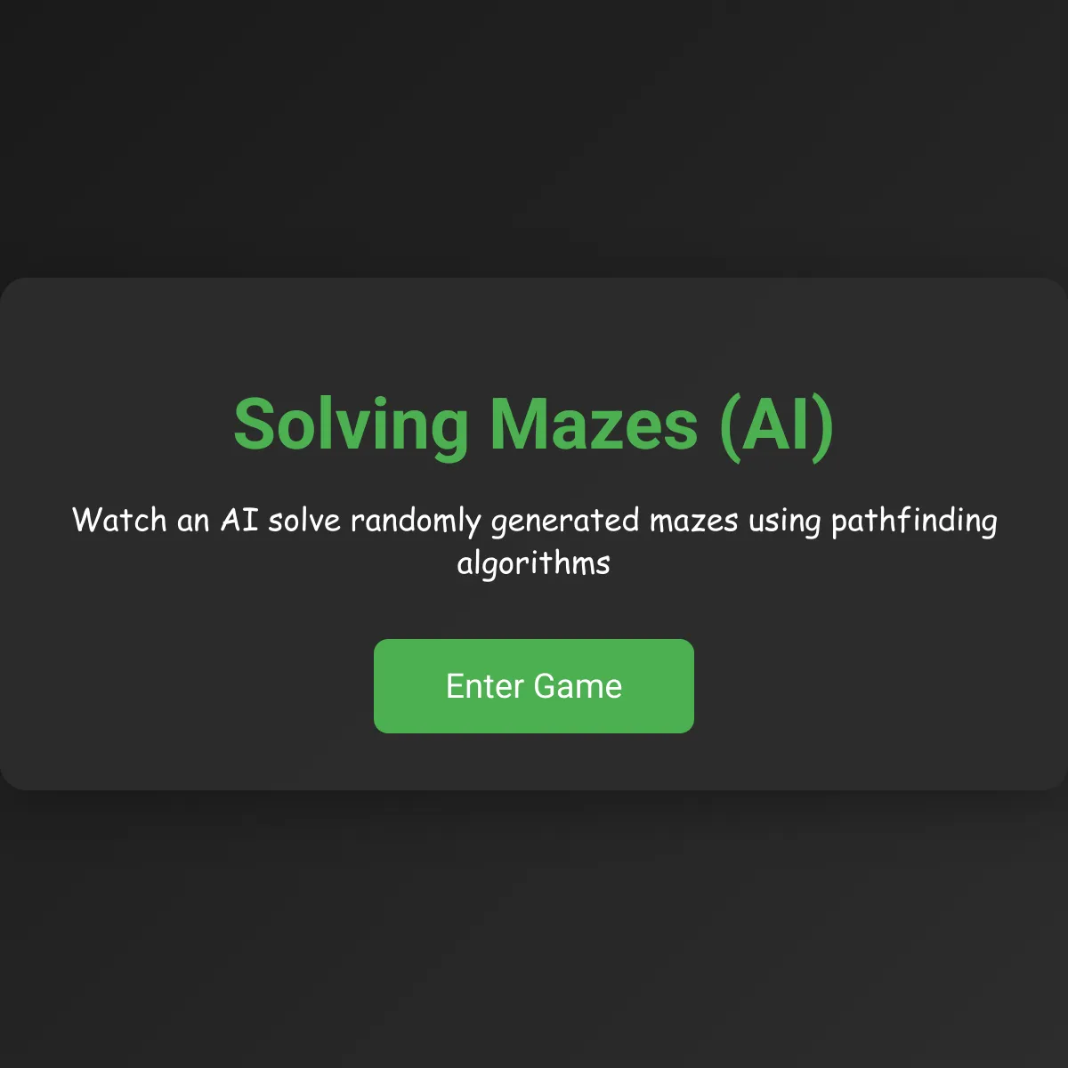 Solving Mazes (AI)