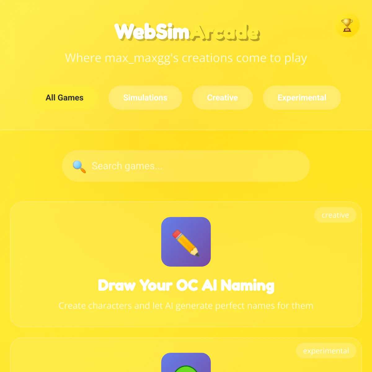 WebSim Arcade - Cool Math Style