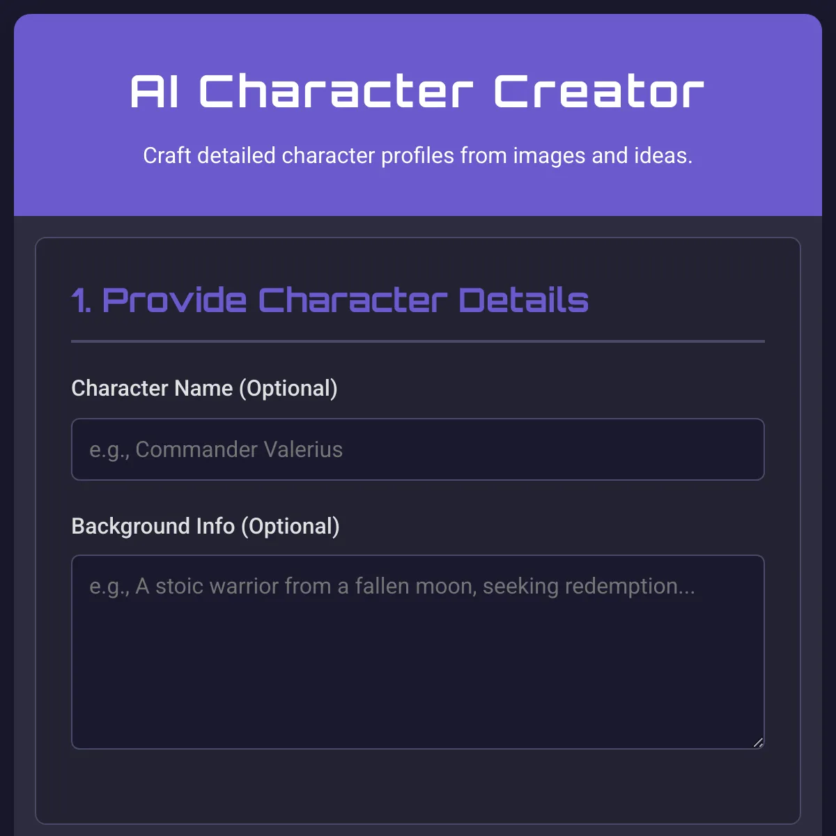 AI Character Creator