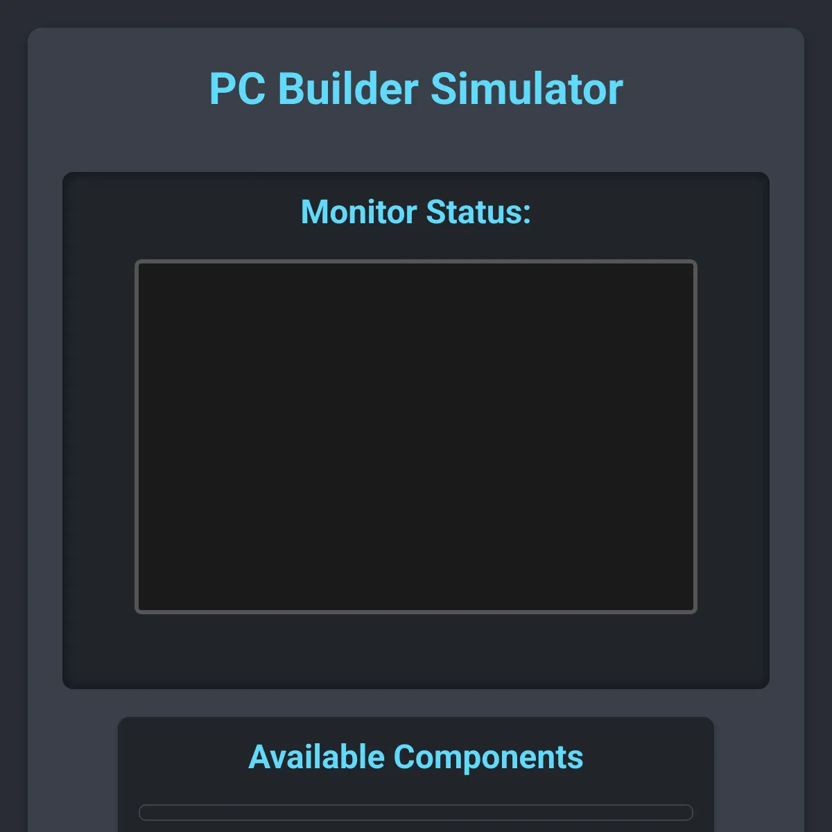 the project is loading