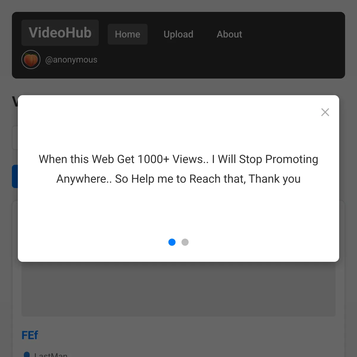 the project is loading