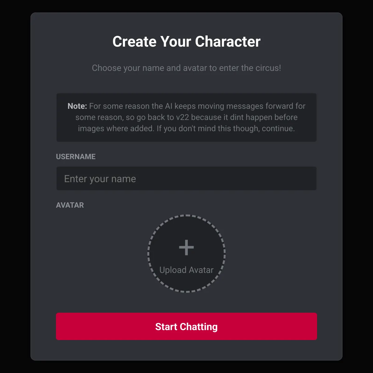 the project is loading