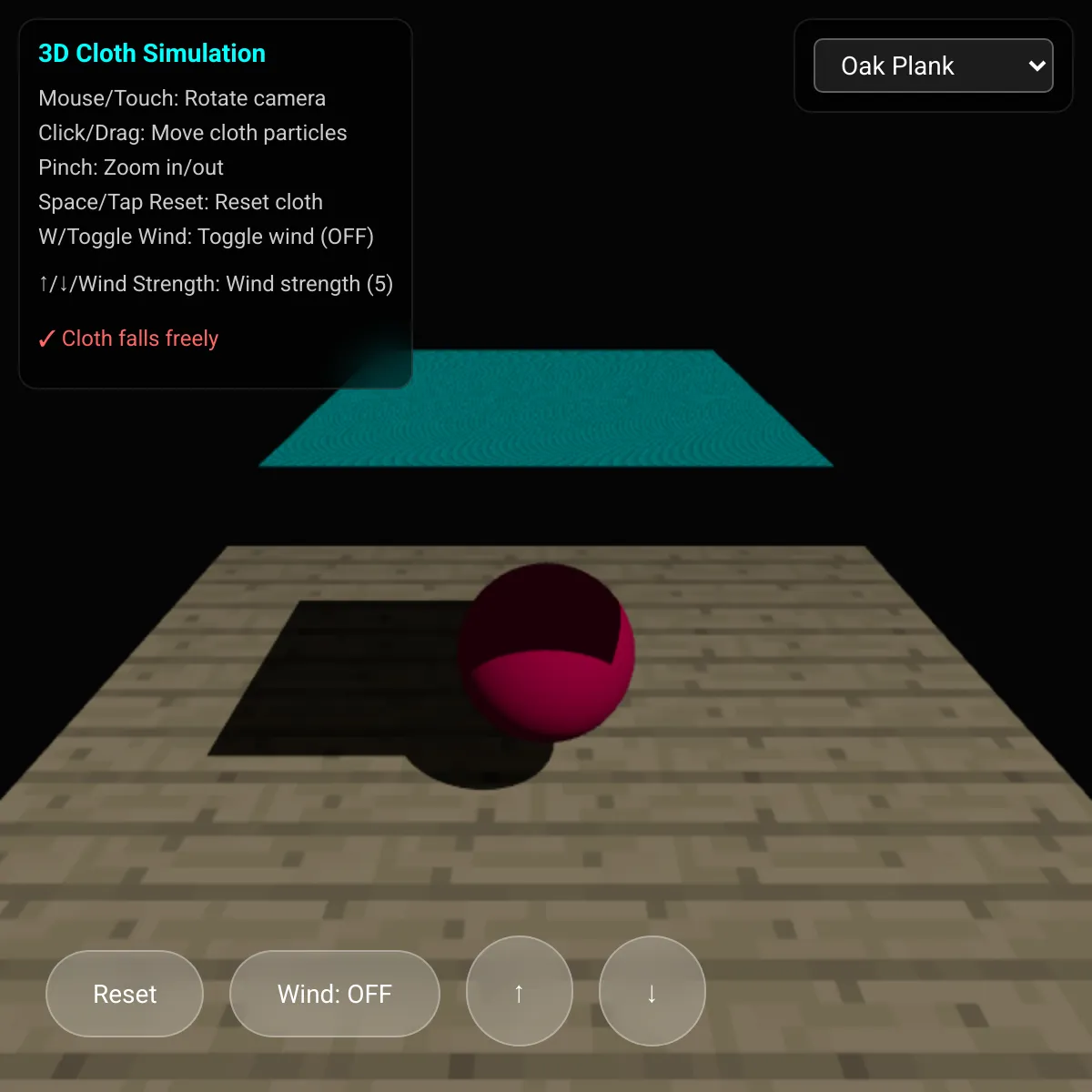 3D Cloth Simulation