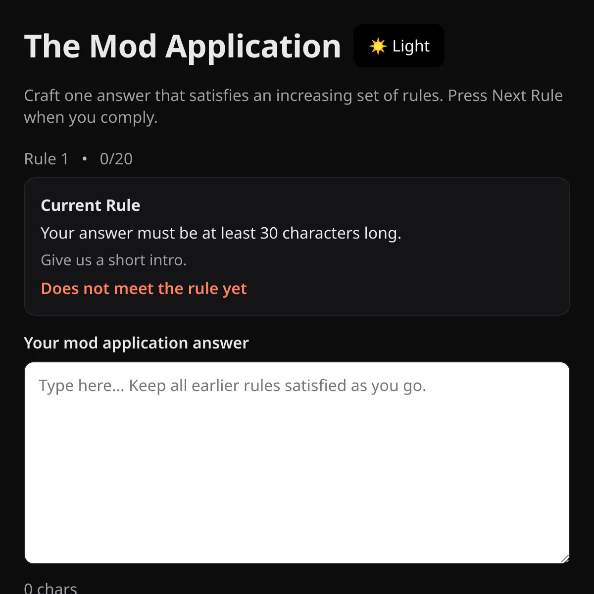 the project is loading