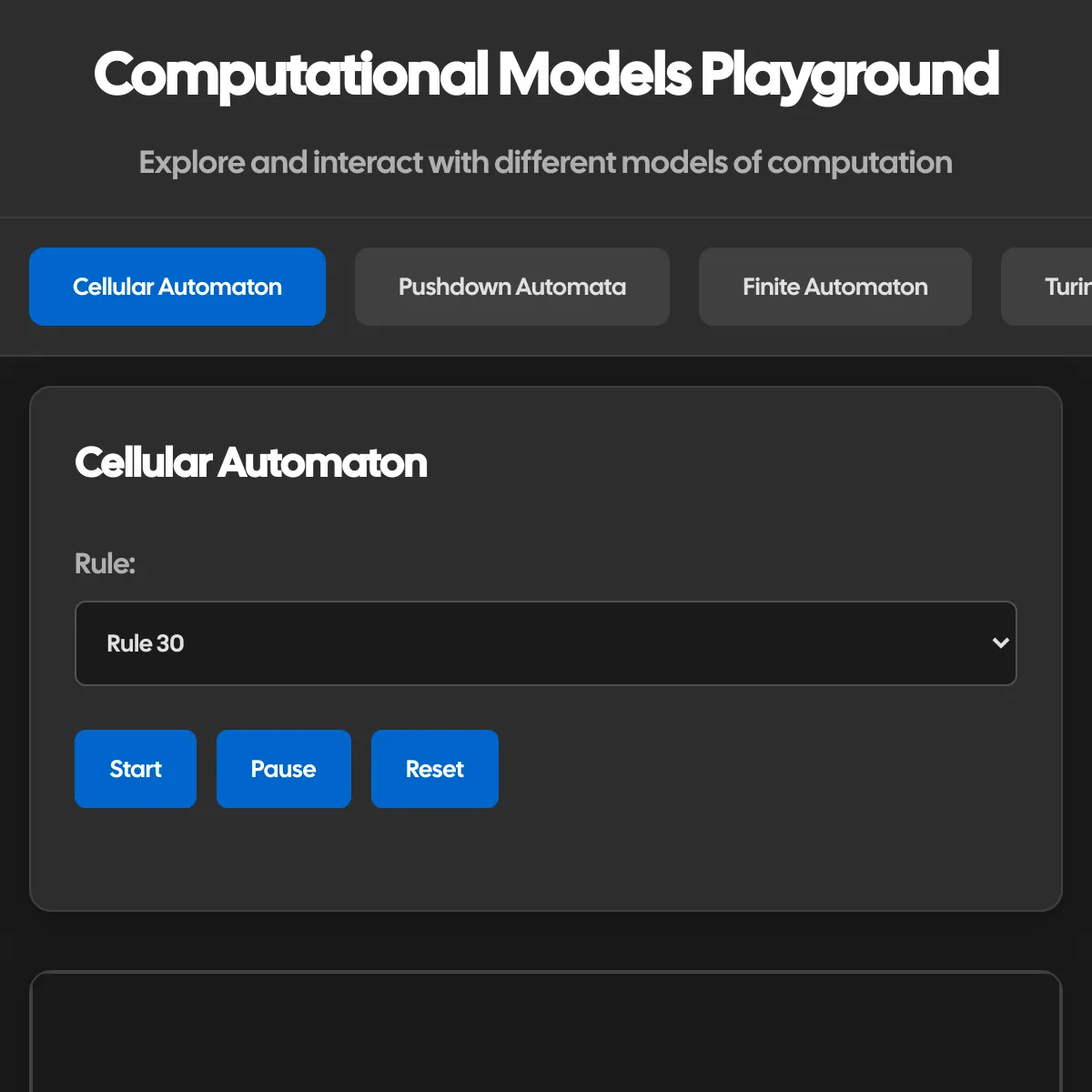 Computational Models Playground