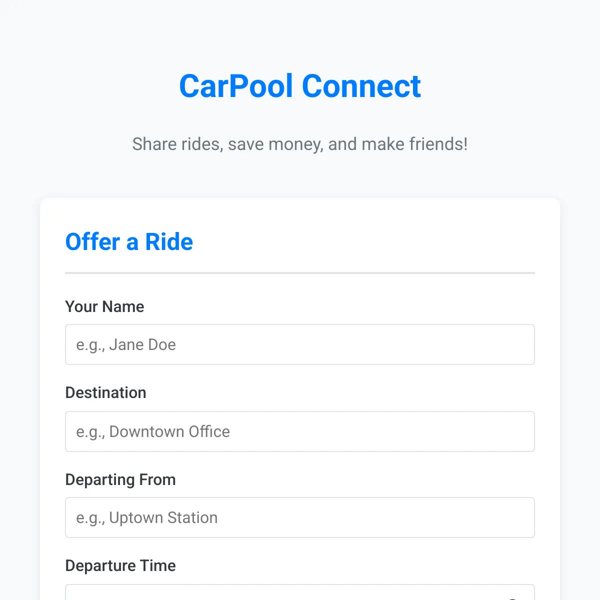 CarPool Connect