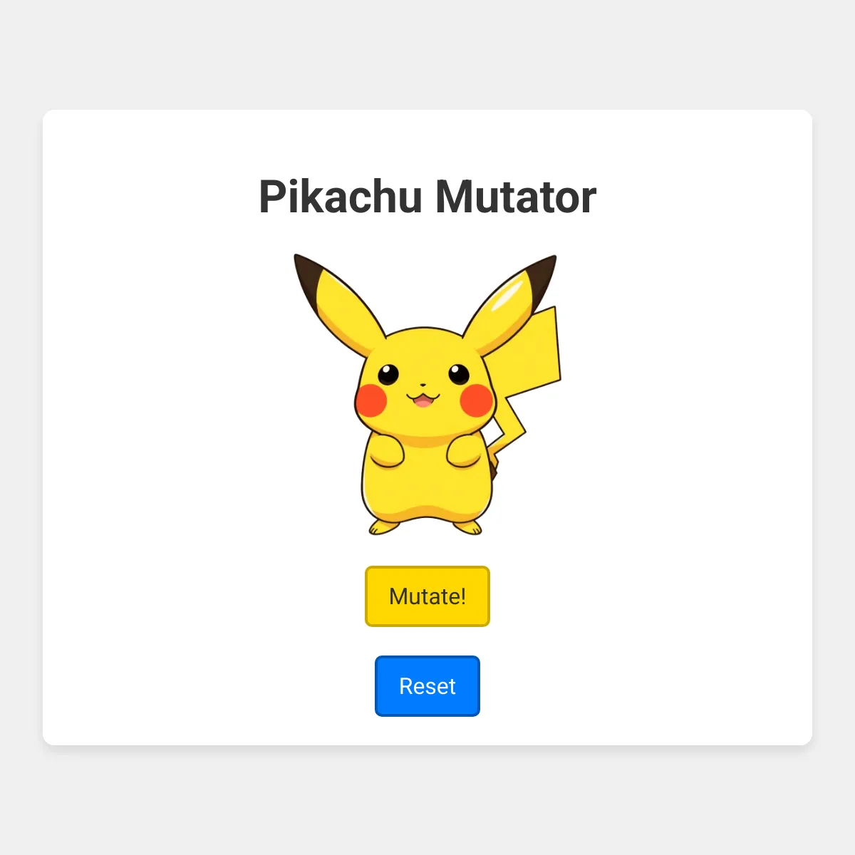 Pikachu Mutator