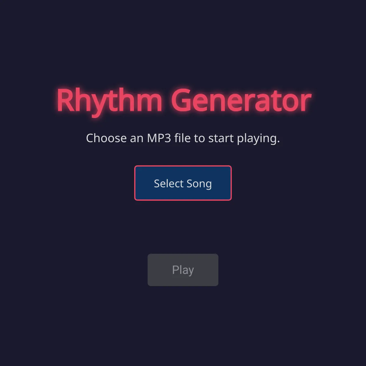 Rhythm Game Generator
